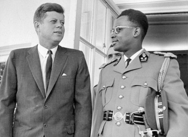 Mobutu et Kennedy