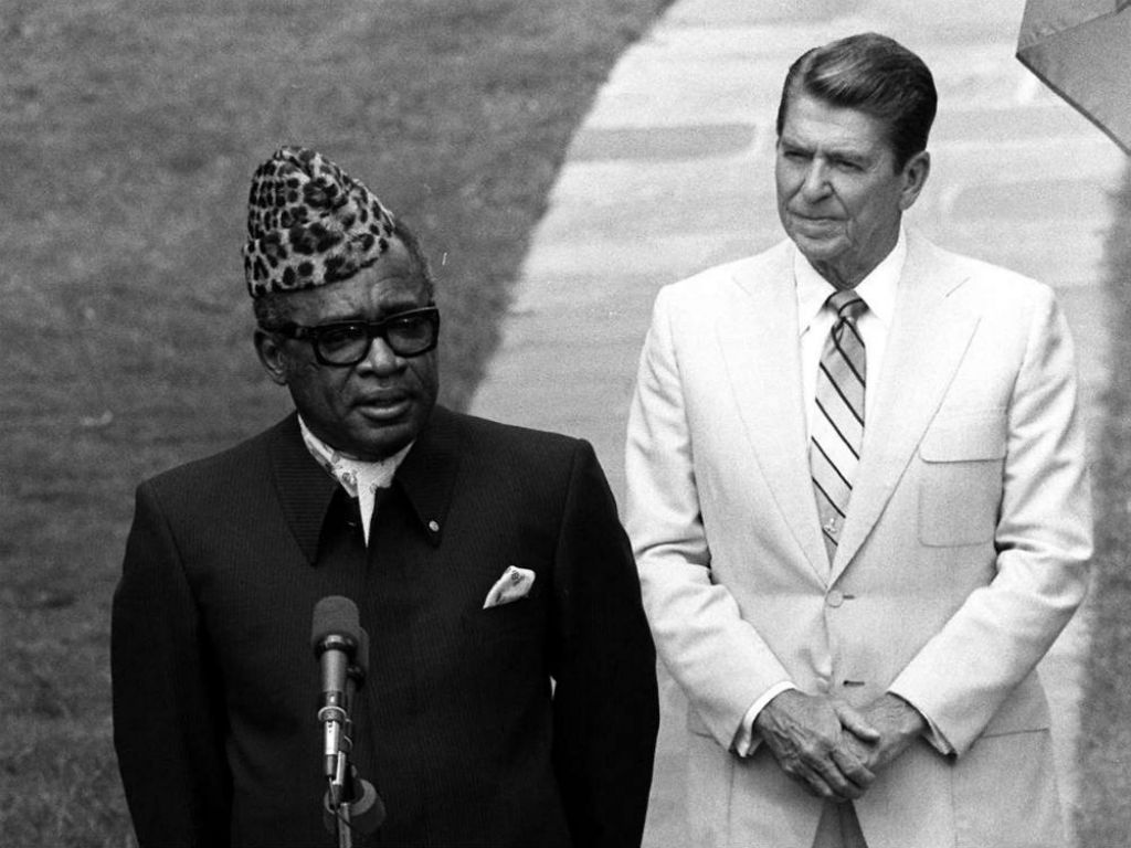 Mobutu et Reagan